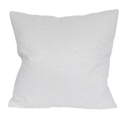 22" X 22" White Polyester Zippered Pillow