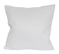 22" X 22" White Polyester Zippered Pillow