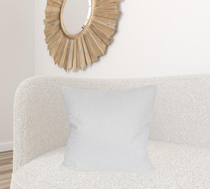 22" X 22" White Polyester Zippered Pillow