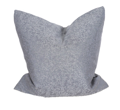 22" X 22" Gray Polyester Zippered Pillow