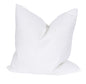 22" X 22" White Polyester Zippered Pillow