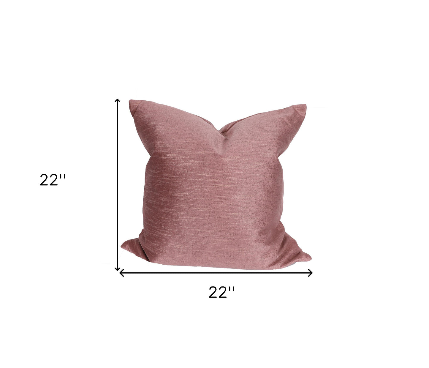 22" X 22" Maroon Polyester Zippered Pillow