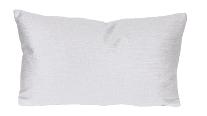 13" X 21" Silver Polyester Zippered Pillow