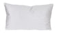 13" X 21" Silver Polyester Zippered Pillow