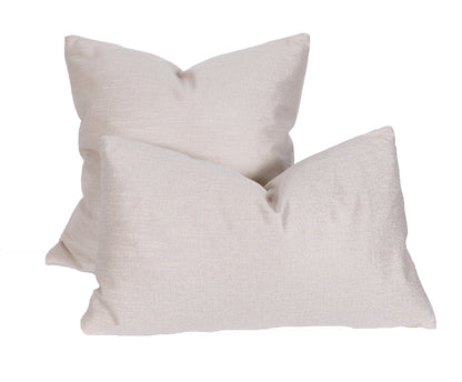 13" X 21" Beige Polyester Zippered Pillow