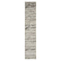 2' X 8' Beige Abstract Distressed Runner Rug