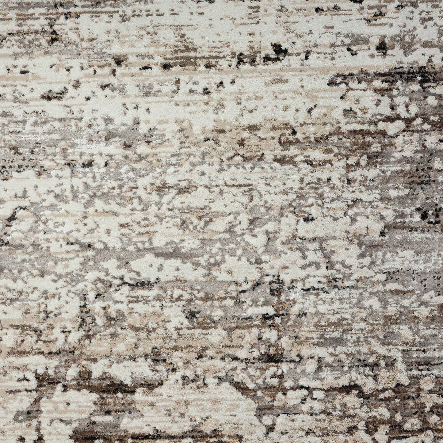 2' X 8' Beige Abstract Distressed Runner Rug