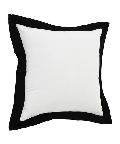 20" X 20" White And Cinnamon 100% Cotton Geometric Zippered Pillow