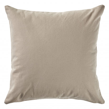 20" X 20" Light Gray And Dark Gray 100% Wool Zippered Pillow