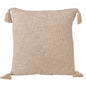 20" X 20" Deep Coral 100% Cotton Zippered Pillow