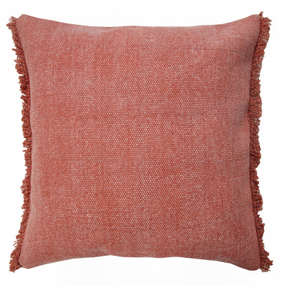 20" X 20" Adobe Clay 100% Cotton Zippered Pillow