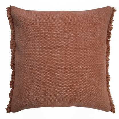 20" X 20" Adobe Clay 100% Cotton Zippered Pillow