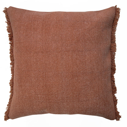 20" X 20" Adobe Clay 100% Cotton Zippered Pillow