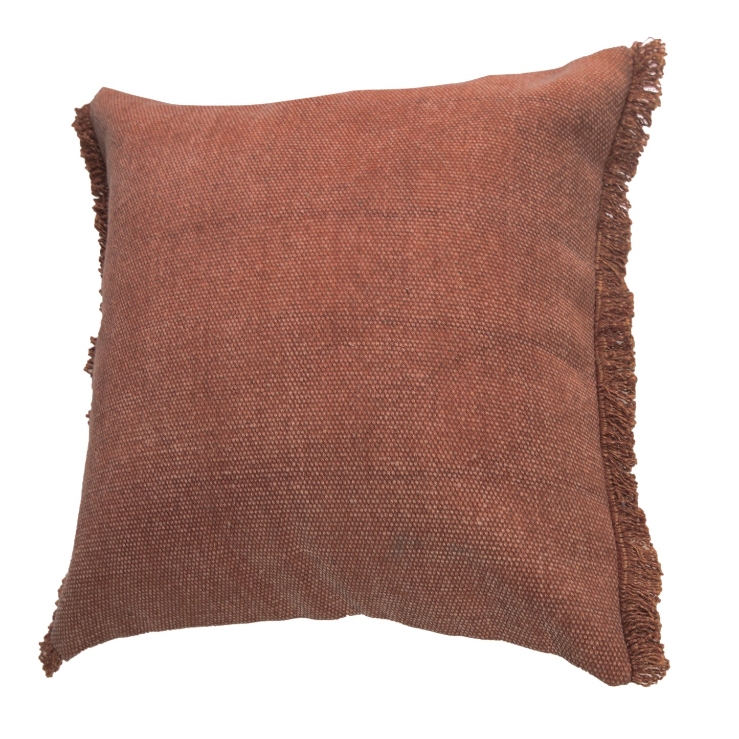 20" X 20" Adobe Clay 100% Cotton Zippered Pillow