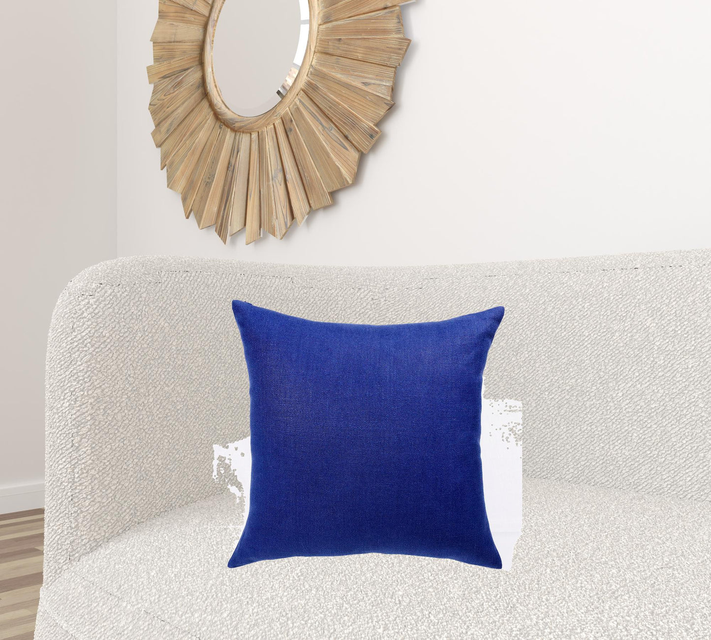 20" X 20" Cream Linen Zippered Pillow