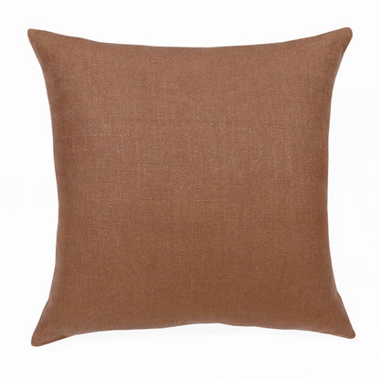 20" X 20" Cream Linen Zippered Pillow