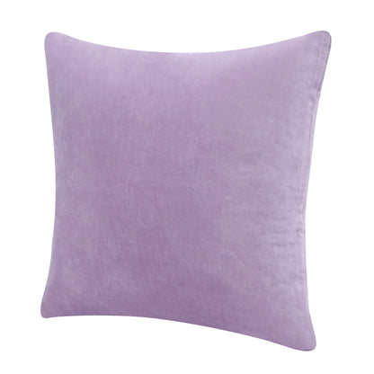 20" X 20" Purple 100% Cotton Zippered Pillow