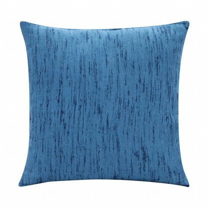 20" X 20" Ocean Blue Linen Zippered Pillow