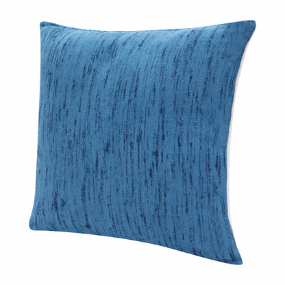 20" X 20" Ocean Blue Linen Zippered Pillow