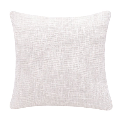 20" Ocean Blue and Ivory Cotton Throw Pillow