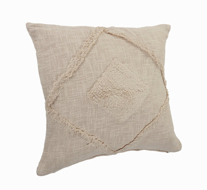 20" X 20" Birch 100% Cotton Geometric Zippered Pillow