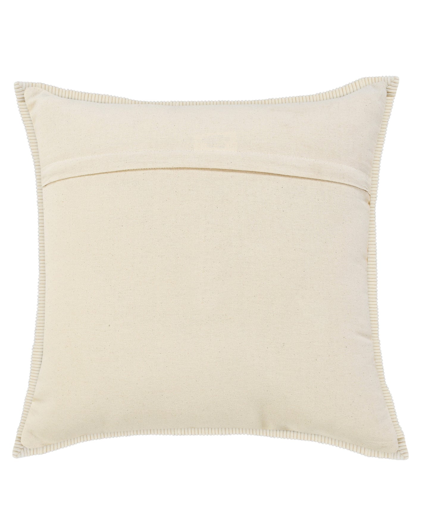 14" X 36" Golden Yellow And Cream 100% Cotton Zippered Pillow