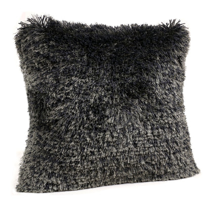 20" X 20" Dark Gray Polyester Zippered Pillow