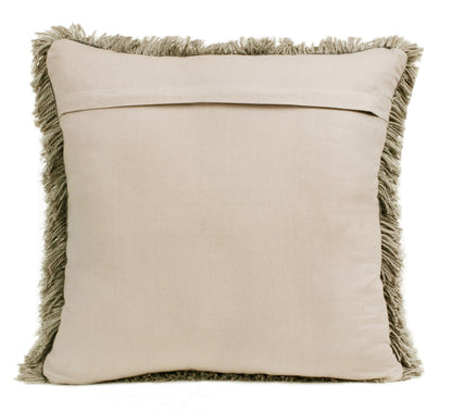 20" X 20" Dark Gray Polyester Zippered Pillow