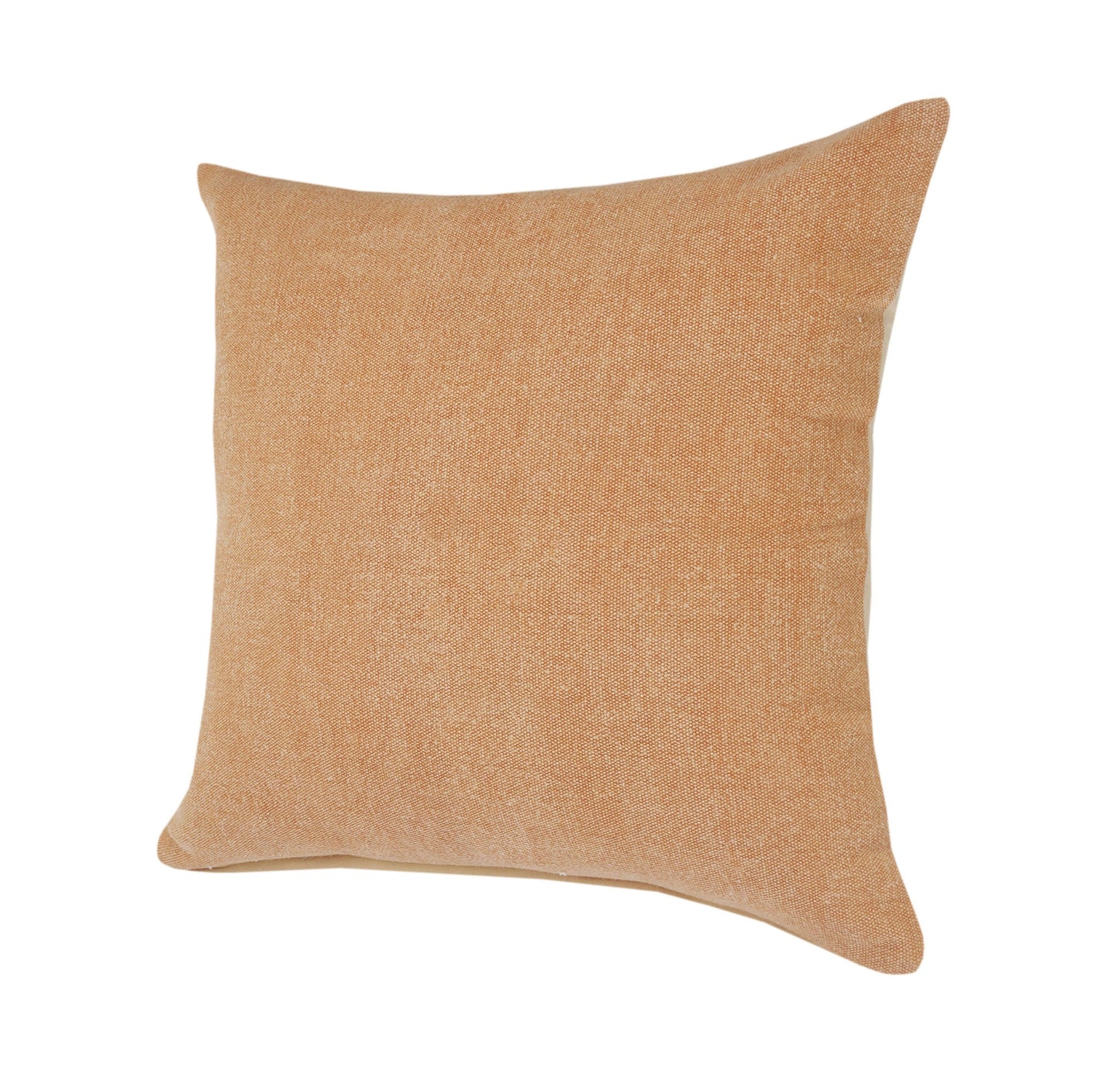 14" X 36" Orange 100% Cotton Zippered Pillow