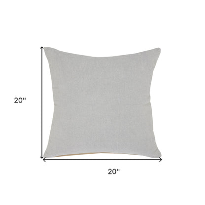 14" X 36" Orange 100% Cotton Zippered Pillow