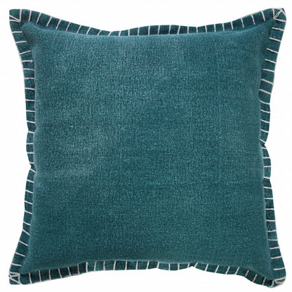 14" X 36" Emerald Green 100% Cotton Zippered Pillow