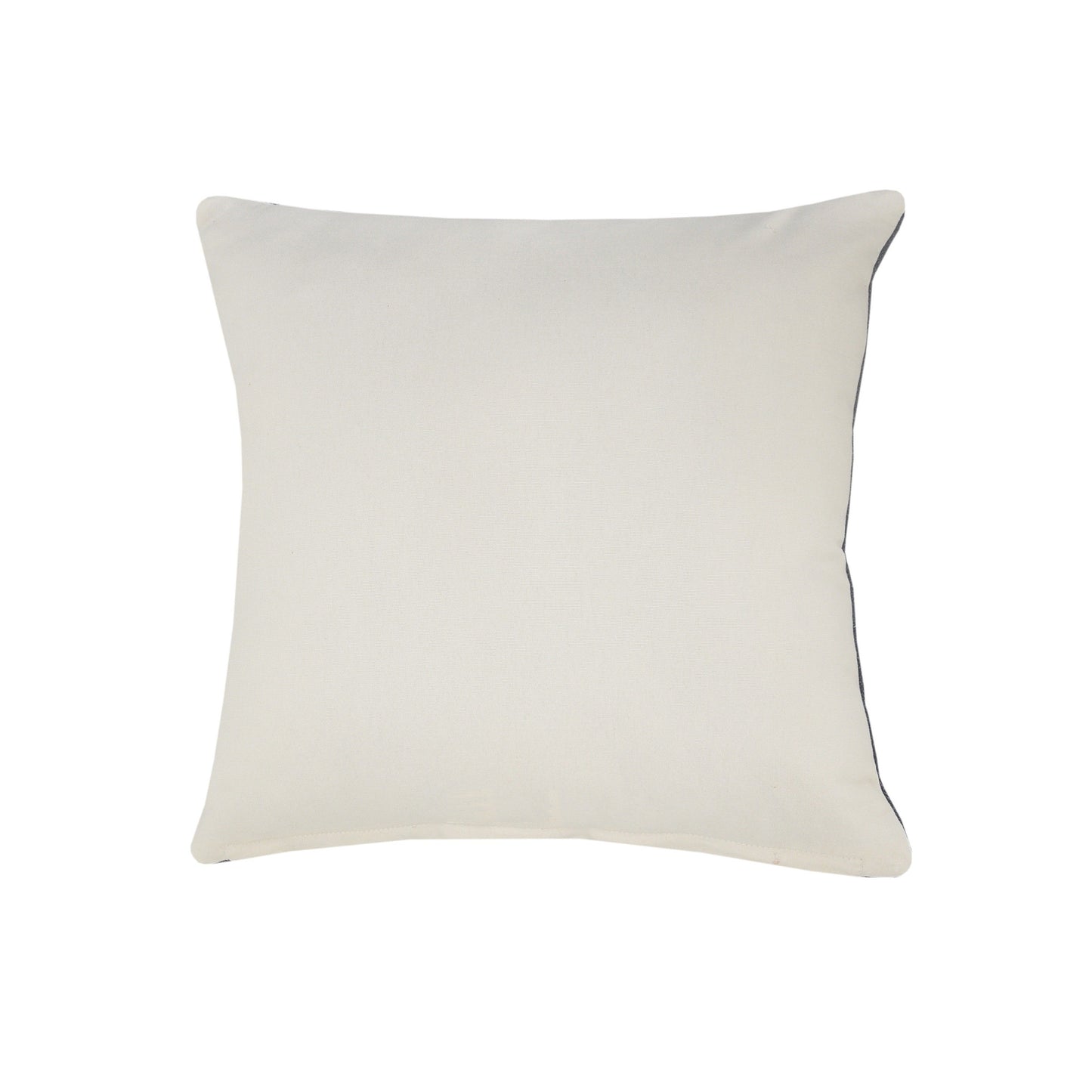 20" X 20" Yellow And White 100% Cotton Zippered Pillow