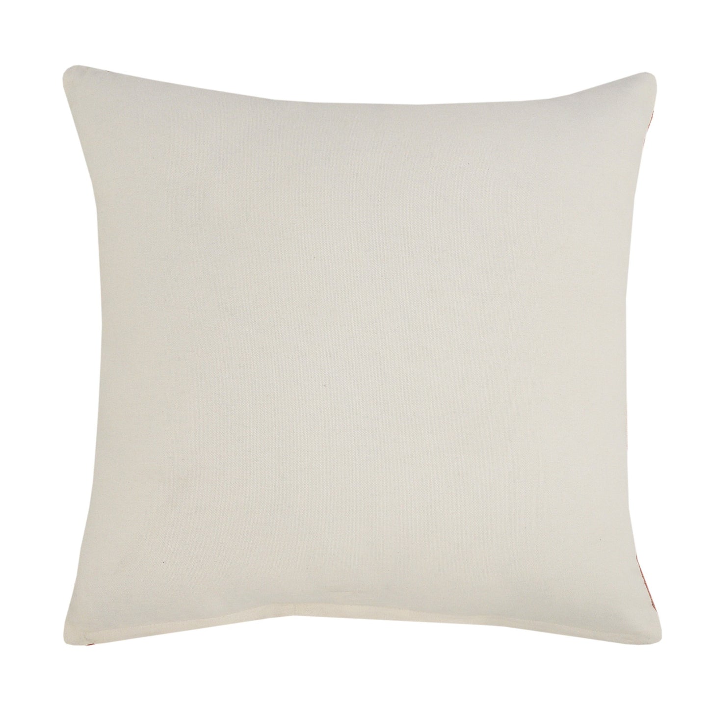 20" X 20" Yellow And White 100% Cotton Zippered Pillow