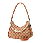 Load image into Gallery viewer, Versatile Lattice Pearl Women&#39;s Shoulder Messenger Bag
