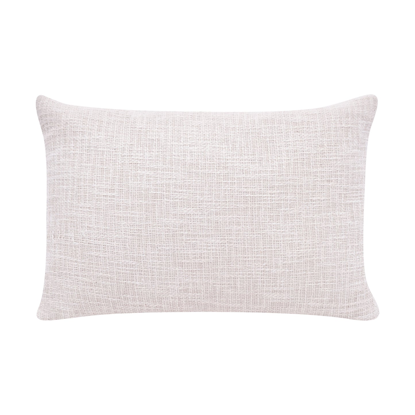 20" Ocean Blue and Ivory Cotton Throw Pillow