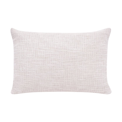 20" Ocean Blue and Ivory Cotton Throw Pillow