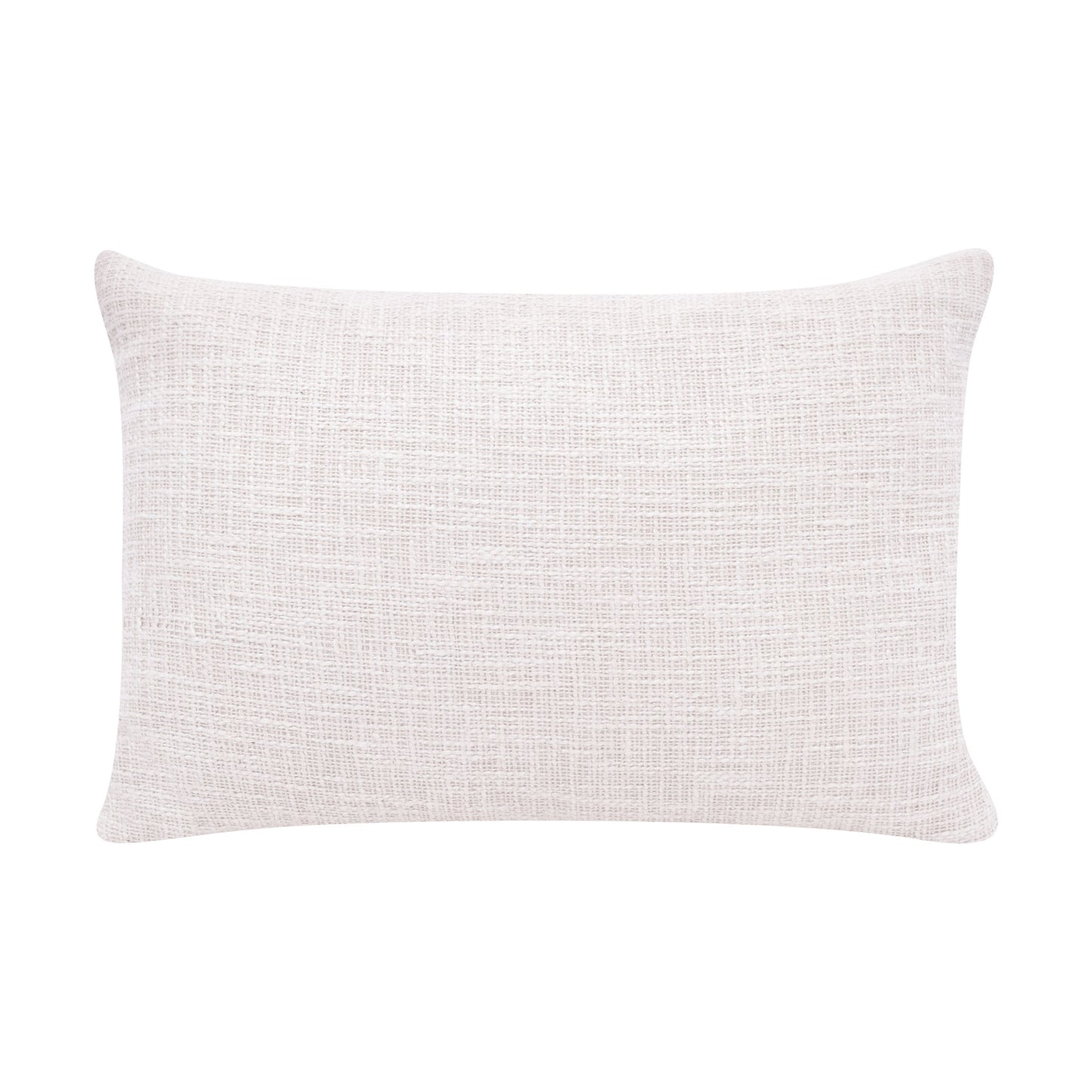 20" Ocean Blue and Ivory Cotton Throw Pillow