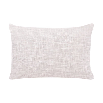 20" Ocean Blue and Ivory Cotton Throw Pillow