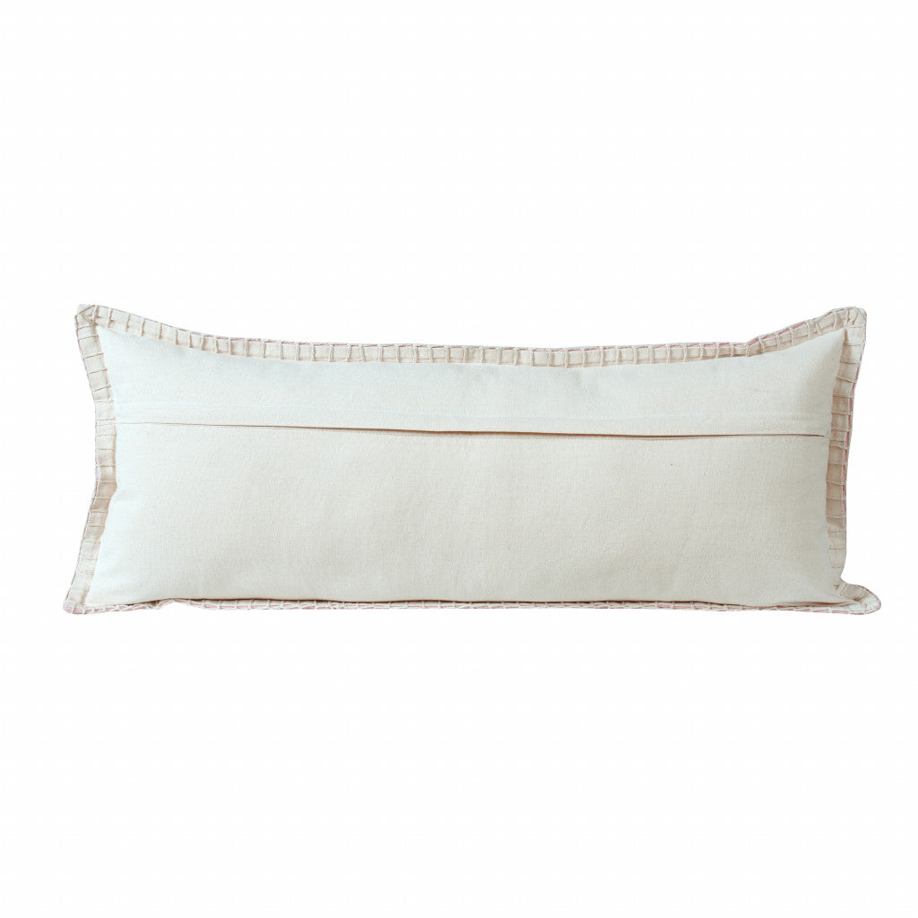 14" X 36" Emerald Green 100% Cotton Zippered Pillow