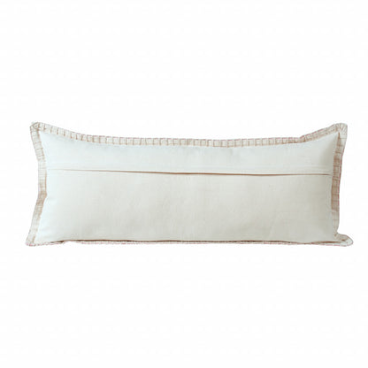 14" X 36" Emerald Green 100% Cotton Zippered Pillow