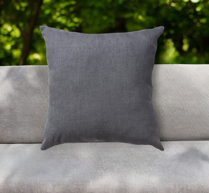 22" Granite Gray Indoor Outdoor Throw Pillow