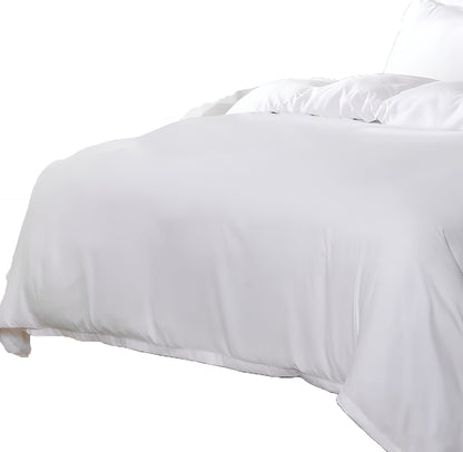 White Queen Microfiber 1400 Thread Count Washable Duvet Cover Set