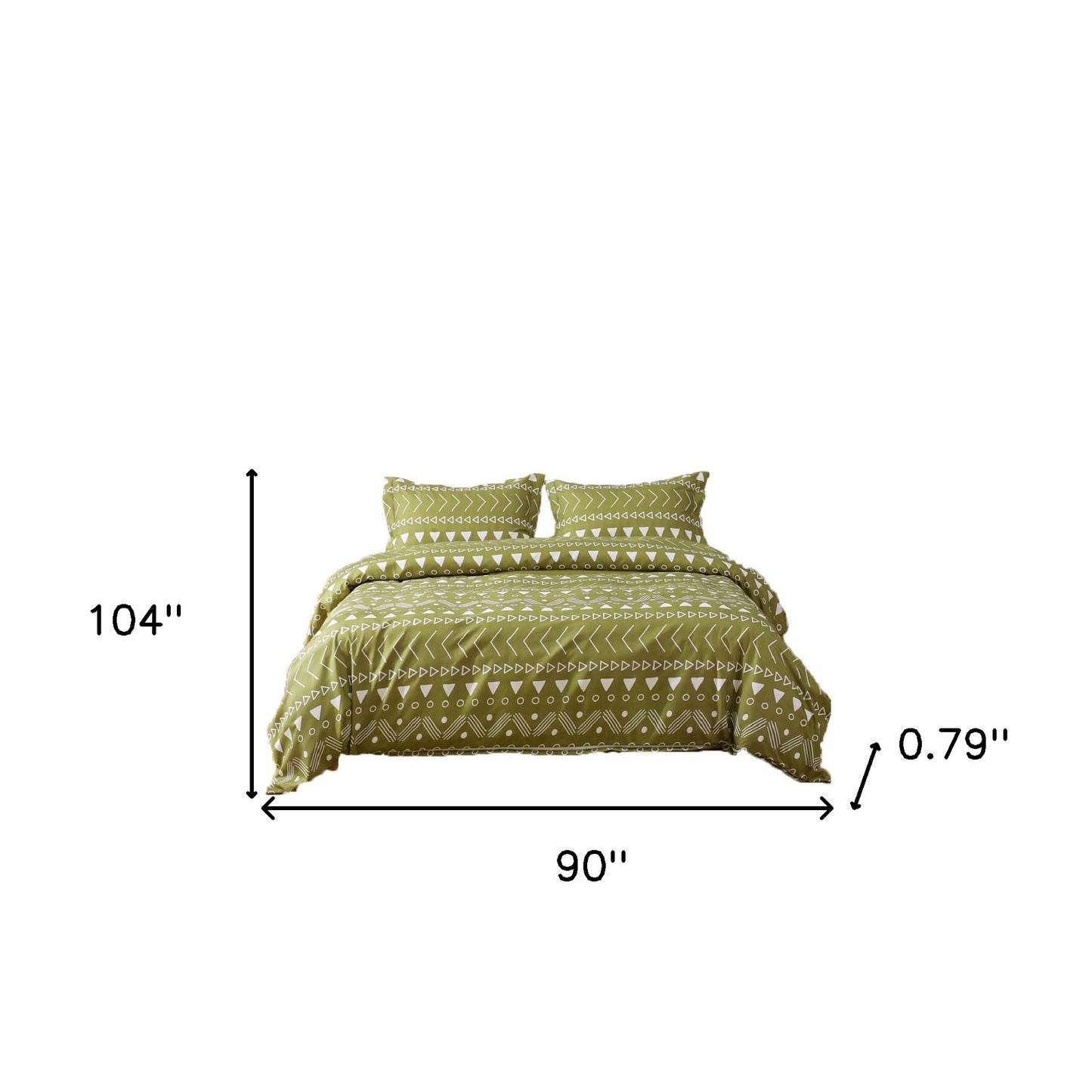 Sage King Microfiber 1400 Thread Count Washable Duvet Cover Set