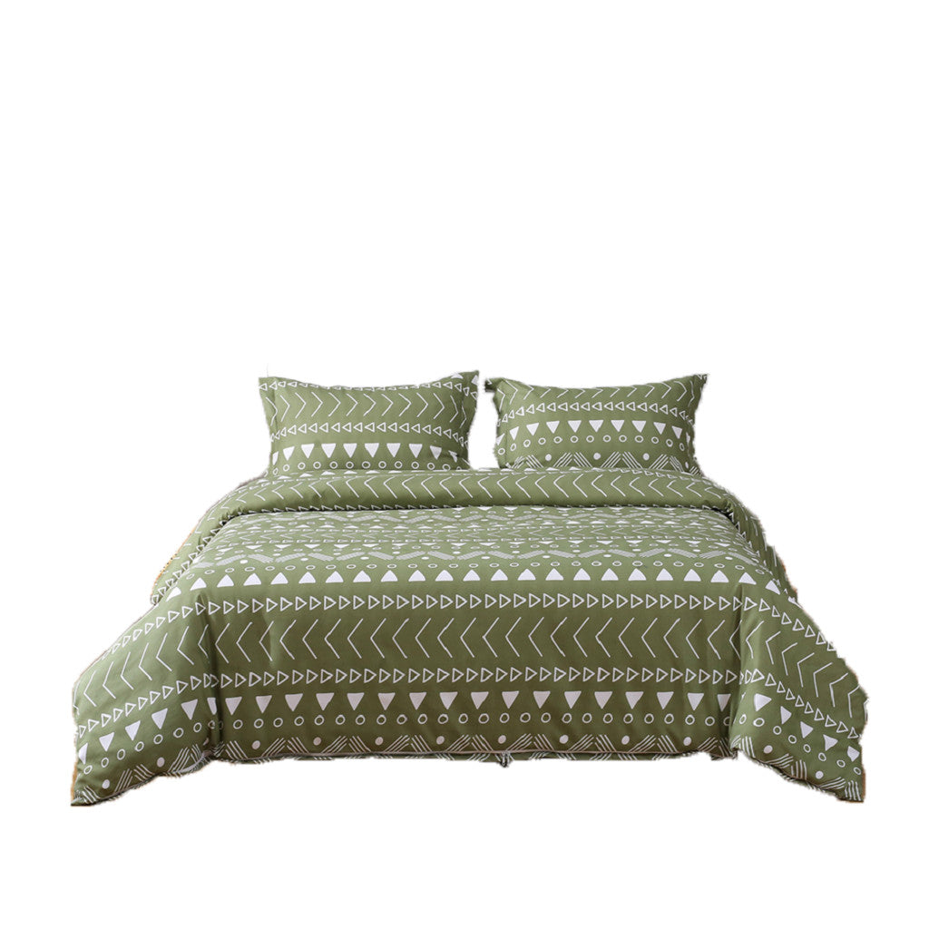 Sage Queen Microfiber 1400 Thread Count Washable Duvet Cover Set