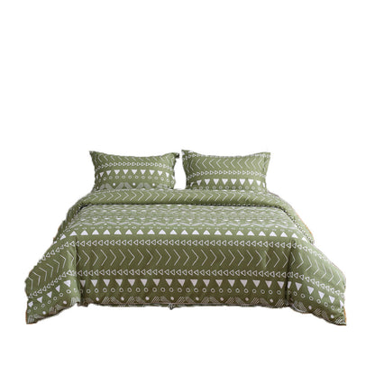 Sage Queen Microfiber 1400 Thread Count Washable Duvet Cover Set