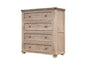 40" Natural Solid Wood Four Drawer Chest