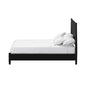 Black Solid and Manufactured Wood King Bed