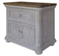 27" Gray One Drawer Nightstand