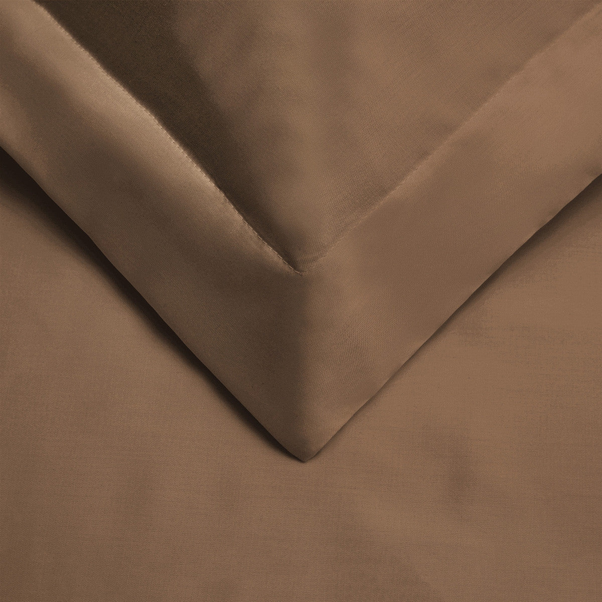 Taupe Queen Cotton Blend 400 Thread Count Washable Duvet Cover Set