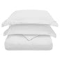 White Queen Cotton Blend 300 Thread Count Washable Duvet Cover Set